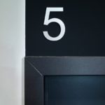 Oznaczenia w budynku - Numeracja lokali - Litery i cyfry z plexi 3 mm